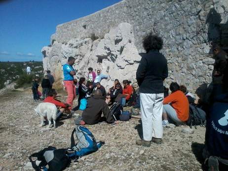 Randonne  sur la cte bleue